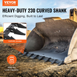 VEVOR Bucket Tooth Bar, 66&#039;&#039;, Heavy Duty Tractor Bucket 8 Teeth Bar for Loader Tractor Skidsteer, 4560 lbs Load-Bearing Capacity Bolt On Design, για αποτελεσματική εκσκαφή εδάφους και προστασία του κάδου