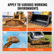 VEVOR Bucket Tooth Bar, 72&#039;&#039;, Heavy Duty Tractor Bucket 9 Teeth Bar for Loader Tractor Skidsteer, 4560 lbs Load-Bearing Capacity Bolt On Design, για αποτελεσματική εκσκαφή εδάφους και προστασία του κάδου