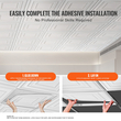 Πλακάκια οροφής VEVOR 12-συσκευασία 24 x 24 σε PVC εύκολης εγκατάστασης Λευκό μοτίβο μανταλάκι