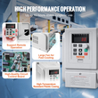 VEVOR VFD 2.2KW 10A 3HP Μεταβλητή μονάδα δίσκου συχνότητας για έλεγχο ταχύτητας κινητήρα 3 φάσεων