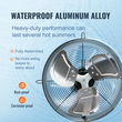 VEVOR Shutter Exhaust Fan Shop Εξατμιστήρας 254 mm Επιτοίχιος 753 CFM κινητήρας AC