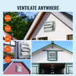 VEVOR Shutter Exhaust Fan Shop Εξατμιστήρας 254 mm Επιτοίχιος 753 CFM κινητήρας AC