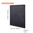 Φίλτρα ενεργού άνθρακα VEVOR, 3 Pack, 16&#039;&#039; x 19&#039;&#039; Αντικατάσταση φίλτρου αέρα, Υψηλής απόδοσης φίλτρα Stage 2 Συμβατά με BlueDri &amp; VEVOR Scrubber, Καθαριστές αέρα, Εξοπλισμός αποκατάστασης ζημιών από νερό