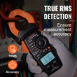 VEVOR Ψηφιακός μετρητής σφιγκτήρα Πολύμετρο True RMS AC DC Volt Amp NCV Measurement