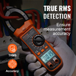 VEVOR Ψηφιακός μετρητής σφιγκτήρα Πολύμετρο True RMS AC DC Volt Amp NCV Measurement