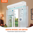 VEVOR 0,9m Commercial Air Curtain Indoor Super Power 2 Speeds 1528m³/h, Επιτοίχια κουρτίνες για πόρτες με πιστοποίηση UL, ανεμιστήρας εσωτερικού χώρου με οριακό διακόπτη βαρέως τύπου, Εύκολη εγκατάσταση χωρίς θέρμανση