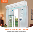 VEVOR 1,2m Commercial Air Curtain Indoor Super Power 2 Speeds 2038m³/h, Επιτοίχια κουρτίνες για πόρτες με πιστοποίηση UL, ανεμιστήρας εσωτερικού χώρου με οριακό διακόπτη βαρέως τύπου, Εύκολη εγκατάσταση χωρίς θέρμανση