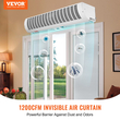 VEVOR 0,9m Commercial Air Curtain Indoor Super Power 2 Speeds 2038m³/h, Επιτοίχια κουρτίνες για πόρτες με πιστοποίηση UL, ανεμιστήρας εσωτερικού χώρου με οριακό διακόπτη βαρέως τύπου, Εύκολη εγκατάσταση χωρίς θέρμανση