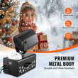 VEVOR Snow Machine 2000W Wireless Remote Swing Machine Snow Making for Holiday