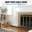 VEVOR 2 PCs Drop Over Cable Cover Ramp, χωρητικότητα φορτίου 2.000 lbs/άξονα, ράμπα προστασίας σωλήνα καλωδίου βαρέως τύπου, κάλυμμα καλωδίου δαπέδου για χώρους υψηλής κυκλοφορίας πεζοπορίας Εσωτερικός εξωτερικός χώρος οικιακού γραφείου Αποθήκη σχολείου