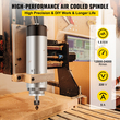Αερόψυκτος άξονας κινητήρας VEVOR 1,5KW 2220V CNC Αερόψυκτος άξονας κινητήρας για φρέζα χάραξης CNC