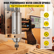 Υδροψυκτικός κινητήρας ατράκτου VEVOR 2,2KW 2220V ER20 CNC υδρόψυκτος κινητήρας για φρέζα με χάραξη CNC