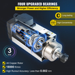 Αερόψυκτος κινητήρας ατράκτου VEVOR 3.0KW 220V CNC Αερόψυκτος άξονας κινητήρας για φρέζα χάραξης CNC