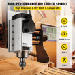 VEVOR Αερόψυκτος κινητήρας άξονα 2,2 KW CNC 220V Τετράγωνος Αερόψυκτος κινητήρας άξονα ER20 Collet 24000 RPM CNC Spindle 6A κινητήρας άξονα 400 Hz για φρέζα με δρομολογητή CNC