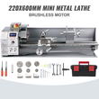 VEVOR Mini Metal Lathe 750W Μεταβλητής ταχύτητας Μεταλλικός Τόρνος 50 έως 3000Rpm Τόρνος Ακριβείας Φρέζας 220 x 600mm για Μεταλλικός Τόρνος Μεταλλικός Τόρνος για Τρυπάνι Περιστροφής Αντιπροσώπου