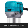 VEVOR 6.5Amp 1-1/4 HP Wood Router Tool Kit Max Torque 30.000 RPM Μεταβλητή ταχύτητα Συμπαγές κιτ δρομολογητή με σταθερή βάση, βυθιζόμενη βάση, βάση κλίσης και βάση μετατόπισης