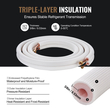 VEVOR Mini Split Line Set 6,4x12,7mm x4876,8mm Χάλκινος σωλήνας AC με καλώδιο σύνδεσης