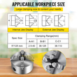 VEVOR K12-125 125mm τσοκ τόρνου 5 ιντσών 4 σιαγόνων Αναστρέψιμο αυτοκεντριζόμενο CNC φρέζα από χυτοσίδηρο