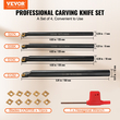 VEVOR 4PCS 1/4 in Lathe Turning Tool Indexable Carbide Indexable with Storage Box