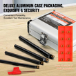 VEVOR 4PCS 1/4 in Lathe Turning Tool Indexable Carbide Indexable with Storage Box