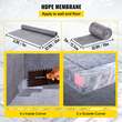 VEVOR Waterproofing Shower Kit Kit Ντους Δίσκος 48&#039;&#039;x48&#039;&#039; με Κεντρική Αποχέτευση PVC