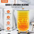VEVOR 35L μεγάλος κάδος θερμαντήρα για πετσέτες με λειτουργία στεγνώματος οθόνης LED &amp; λευκό χρονοδιακόπτη