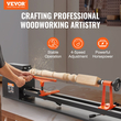 VEVOR Πάγκος Ξύλο Τόρνος, 14 ίντσες x 40 ίντσες, 0,5 HP 370 W Power Wood Turning Wood Machine, 4 Speed ​​Adjustable 885/1245/1715/2425 RPM με σμίλη Πλαστική λαβή εξάγωνο κλειδί, για ξυλουργική