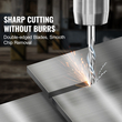 VEVOR 40 τμχ End Mills CNC Router Bits, 1/8&quot; Στέλεχος, CNC Cutter CNC Carving Bit Carving Set, Συμπεριλαμβανομένου μύλου με επίπεδη μύτη και μύτης με μπίλια 2 φλάουτου, μύτες CNC μπλε παλτών Nano και παλτών τιτανίου, για φρέζα
