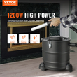 Ηλεκτρική σκούπα VEVOR Ash, 20 L με ισχυρή αναρρόφηση 1200 W, Συλλέκτης Ash Vac με εύκαμπτο σωλήνα &amp; ρόδες 1,2 M, για τζάκια, σόμπες pellet, ξυλόσομπα, καυστήρα κορμού, ψησταριές, φούρνους πίτσας, λάκκους