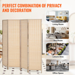 VEVOR 4 Panel Room Divider Bamboo Hand-woven Πτυσσόμενες Οθόνες Privacy Natural
