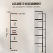 VEVOR Industrial Pipe Shelf 5 Tier 2PCS 9,84in W σανίδες τοίχου ΔΕΝ περιλαμβάνονται