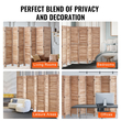 VEVOR Wood Divider Room Ξύλινο πάνελ 8 για Διαχωρισμό Δωματίων Home Office