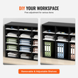 VEVOR Wood Literature Organizer File Sorter Βάση αποθήκευσης χαρτιού 27 υποδοχές Μαύρο