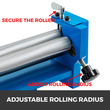 VEVOR SJ 300 Slip Roll Machine Μεταλλικό φύλλο Λαβή μανιβέλας από ήπιο χάλυβα