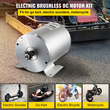 VEVOR 48V DC 1800 Watt Ηλεκτρικός κινητήρας χωρίς ψήκτρες με ελεγκτή &amp; φορτιστή 9 δόντια T8F αλυσιδωτή γρανάζι και βάση στήριξης για σκούτερ Go Karts και ηλεκτρονικά ποδήλατα