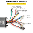VEVOR 1800W Ηλεκτρικό κιτ κινητήρα DC χωρίς ψήκτρες 48V Κινητήρας υψηλής ταχύτητας χωρίς ψήκτρες με ελεγκτή ταχύτητας 38A και σετ καλωδίωσης πεντάλ γκαζιού για ηλεκτρικό σκούτερ Go Kart E-Bike