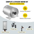 VEVOR Ηλεκτρικός κινητήρας DC χωρίς ψήκτρες 48V 2000W Ηλεκτρικός κινητήρας χωρίς ψήκτρες 4300 RPM κινητήρας υψηλής ταχύτητας με ελεγκτή 34A και λαβή γκαζιού για Go Kart ATV Ηλεκτρικό σκούτερ μοτοσικλέτας Μοτοσικλέτα μεσαίας κίνησης DIY