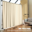 Διαιρέτης δωματίου VEVOR, 8 ft x 10 ft, φορητό διαχωριστικό δωματίου με ρόδες, διαχωριστικό κουρτινών με τροχούς, οθόνη απορρήτου διαιρέτη δωματίου για γραφείο, υπνοδωμάτιο, τραπεζαρία, μελέτη, μπεζ