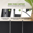 VEVOR Room Divider 3 Panel Αναδιπλούμενη Οθόνη Privacy 89&quot;x20.3&quot;x72.8&quot;Office Dark Black