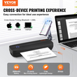 VEVOR Portable Printer Wireless Inkless Printer 2600 mAh for Travel &amp; Home
