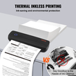 VEVOR Portable Printer Wireless Inkless Printer 2600 mAh for Travel &amp; Home