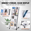 Μπροσούρα VEVOR Display Rack 6-Tier Magazine Literature Display Stand 4 Wheels