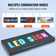 VEVOR 99x35cm Προγραμματιζόμενη πινακίδα LED Πίνακας οθόνης κύλισης P10 Full Color