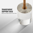 VEVOR Clear Acrylic End Τραπέζι, Ακρυλικό Βοηθητικό Τραπέζι με Στερεά Βάση, 11,9 x 11,9 ιντσών στρογγυλό τραπέζι, 21,4 ιντσών ύψος, για καφέ, ποτό, φαγητό, σνακ που χρησιμοποιείται στο σαλόνι, το υπνοδωμάτιο και το γραφείο