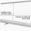 VEVOR Floor Standing Sneeze Guard, 48&quot;x80&quot; Roll-up Banner Stand, Φορητό pull-out Standing Divider, Stand Roll Up Banner για καφέ, γραφείο, ταμείο, κατάστημα, εστιατόριο, τάξη και ρεσεψιονίστ