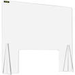 VEVOR Προστατευτικό φτερνίσματος για πάγκο 24&quot;x33,5&quot; Ακρυλική ασπίδα για γραφείο 0,2&quot; Ακρυλική πλάκα πάχους 0,2&quot; για πάγκο με παράθυρο συναλλαγών Ακρυλικό προστατευτικό φτερνίσματος για γκισέ ταμείου, τράπεζες, εστιατόρια