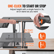 Μετατροπέας γραφείου VEVOR Standing Desk Riser δύο επιπέδων Stand up Desk Riser, μεγάλος ορθογώνιος μετατροπέας επιφάνειας εργασίας 36 ιντσών, ρυθμιζόμενο ύψος 5,5-20,1 ιντσών, για οθόνη, πληκτρολόγιο και αξεσουάρ στο Home Office