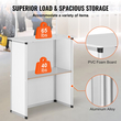 VEVOR Portable Tradeshow Podium Podium, 30,91&quot; x 14,96&quot; x 71,46&quot;, Εκθεσιακό περίπτερο πάγκου έκθεσης με τοίχο, πτυσσόμενο πτυσσόμενο τραπέζι λιανικής πώλησης μπαρ με ράφι αποθήκευσης/τσάντα μεταφοράς