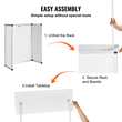 VEVOR Portable Tradeshow Podium Podium, 30,91&quot; x 14,96&quot; x 71,46&quot;, Εκθεσιακό περίπτερο πάγκου έκθεσης με τοίχο, πτυσσόμενο πτυσσόμενο τραπέζι λιανικής πώλησης μπαρ με ράφι αποθήκευσης/τσάντα μεταφοράς
