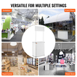 VEVOR Portable Tradeshow Podium Podium, 30,91&quot; x 14,96&quot; x 71,46&quot;, Εκθεσιακό περίπτερο πάγκου έκθεσης με τοίχο, πτυσσόμενο πτυσσόμενο τραπέζι λιανικής πώλησης μπαρ με ράφι αποθήκευσης/τσάντα μεταφοράς